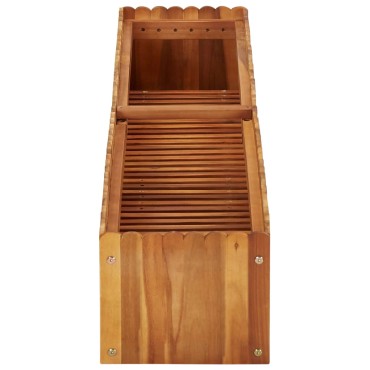 vidaXL Ζαρντινιέρα Υπερυψωμένη 150 x 30 x 25 εκ. Μασίφ Ξύλο Ακακίας