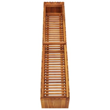 vidaXL Ζαρντινιέρα Υπερυψωμένη 150 x 30 x 25 εκ. Μασίφ Ξύλο Ακακίας