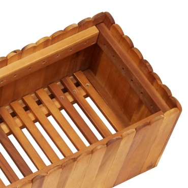 vidaXL Ζαρντινιέρα Υπερυψωμένη 150 x 30 x 25 εκ. Μασίφ Ξύλο Ακακίας