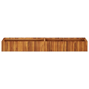 vidaXL Ζαρντινιέρα Υπερυψωμένη 200 x 30 x 25 εκ. Μασίφ Ξύλο Ακακίας