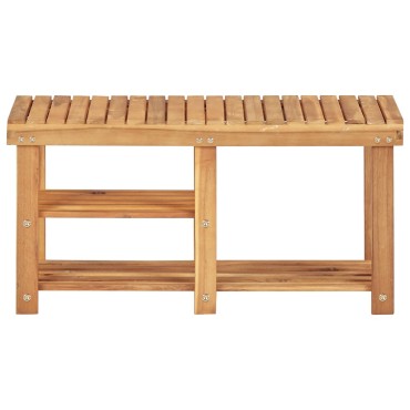vidaXL Παπουτσοθήκη 90x32x46cm από Μασίφ Ξύλο Ακακίας
