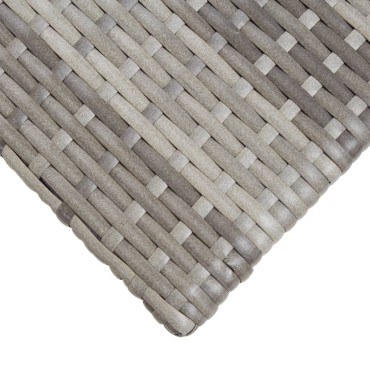 vidaXL Τραπέζι Κήπου Γκρι 50x50x47cm από Συνθετικό Ρατάν 1 τεμ.