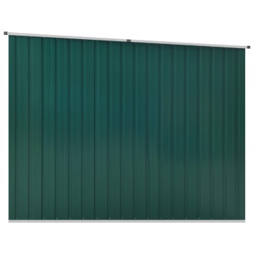 vidaXL Αποθήκη Κήπου Πράσινη 195x198x159 εκ. από Γαλβανισμένο Ατσάλι