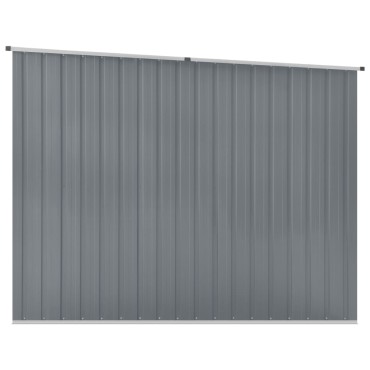 vidaXL Αποθήκη Κήπου Γκρι 195 x 198 x 159 εκ. από Γαλβανισμένο Ατσάλι