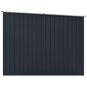 vidaXL Αποθήκη Κήπου Ανθρακί 195x198x159 εκ. από Γαλβανισμένο Ατσάλι