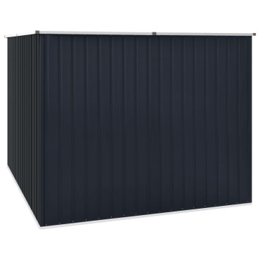 vidaXL Αποθήκη Κήπου Ανθρακί 195x198x159 εκ. από Γαλβανισμένο Ατσάλι