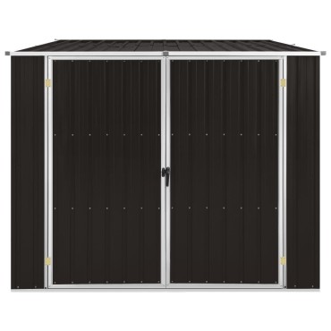 vidaXL Αποθήκη Κήπου Καφέ 195 x 198 x 159 εκ. από Γαλβανισμένο Ατσάλι