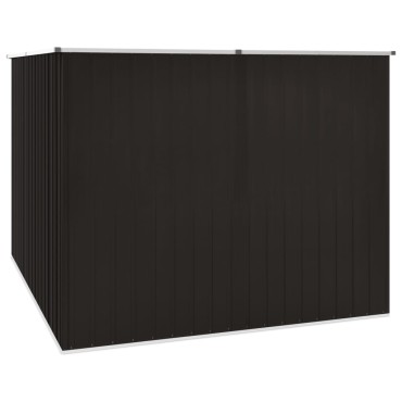 vidaXL Αποθήκη Κήπου Καφέ 195 x 198 x 159 εκ. από Γαλβανισμένο Ατσάλι