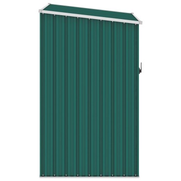 vidaXL Αποθήκη Κήπου Πράσινη 87 x 98 x 159 εκ. από Γαλβανισμένο Ατσάλι
