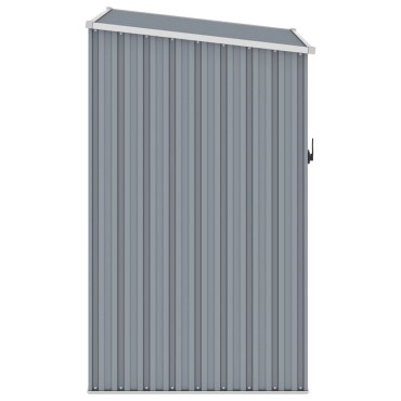 vidaXL Αποθήκη Κήπου Γκρι 87 x 98 x 159 εκ. από Γαλβανισμένο Ατσάλι