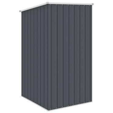 vidaXL Αποθήκη Κήπου Ανθρακί 87 x 98 x 159 εκ. από Γαλβανισμένο Ατσάλι