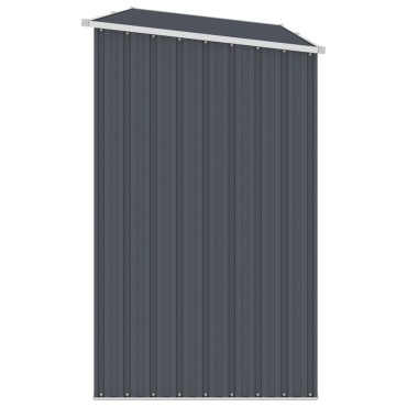 vidaXL Υπόστεγο Ξύλων/Αποθήκη Κήπου Ανθρακί 245x98x159 εκ Γαλβ. Ατσάλι