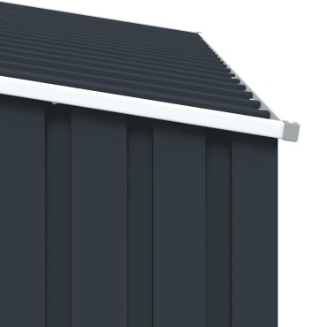 vidaXL Υπόστεγο Ξύλων/Αποθήκη Κήπου Ανθρακί 245x98x159 εκ Γαλβ. Ατσάλι