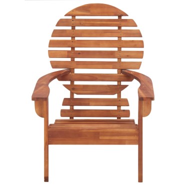 vidaXL Καρέκλα Adirondack από Μασίφ Ξύλο Ακακίας 69x96x89cm 1 τεμ.