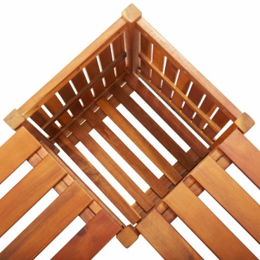 vidaXL Παγκάκι Γωνιακό Κήπου με Γλάστρα 117x117x40cm Ξύλο Ακακίας 1 τεμ.
