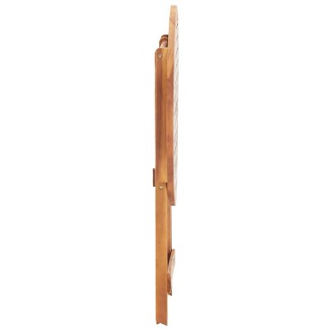 vidaXL Τραπέζι Κήπου Πτυσσόμενο 60x75cm Μασίφ Ξύλο Ακακίας 1 τεμ.