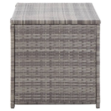 vidaXL Κουτί Αποθήκευσης Κήπου Γκρι 100x50x50cm από Συνθετικό Ρατάν 1 τεμ.