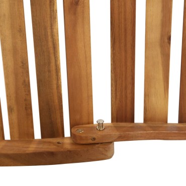 vidaXL | Ξαπλώστρα | σκούρο γκρι 55x184x64cm Στερεό Ξύλο Ακακίας