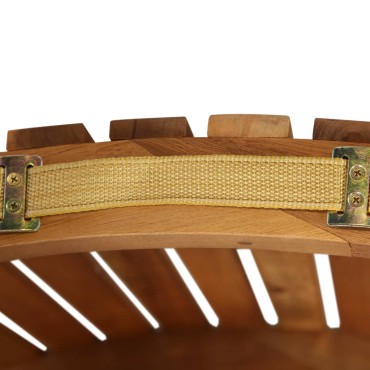 vidaXL | Ξαπλώστρα | σκούρο γκρι 55x184x64cm Στερεό Ξύλο Ακακίας