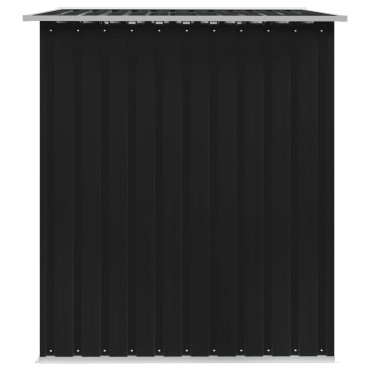 vidaXL Αποθήκη Κήπου Ανθρακί 257 x 205 x 178 εκ. Ατσάλινη