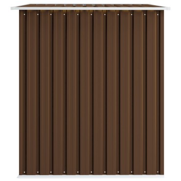 vidaXL Αποθήκη Κήπου Καφέ 257 x 205 x 178 εκ. Ατσάλινη