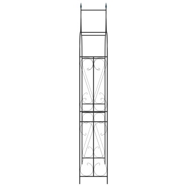 vidaXL Αψίδα Κήπου Σκούρο Πράσινο 120 x 38 x 258 εκ. Σιδερένια