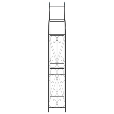 vidaXL Αψίδα Κήπου Σκούρο Πράσινο 120 x 38 x 258 εκ. Σιδερένια