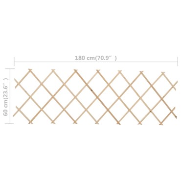 vidaXL Καφασωτό Φράχτης 5 τεμ. 180x60cm από Ξύλο Ελάτης