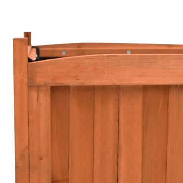 vidaXL Ζαρντινιέρες Υπερυψωμένες 2 τεμ. 50 x 50 x 50 εκ. Ξύλο Ελάτης