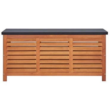 vidaXL Μπαούλο Αποθήκευσης Κήπου 117x50x55cm Μασίφ Ξύλο Ευκαλύπτου 1 τεμ.