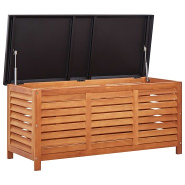 vidaXL Μπαούλο Αποθήκευσης Κήπου 117x50x55cm Μασίφ Ξύλο Ευκαλύπτου 1 τεμ.