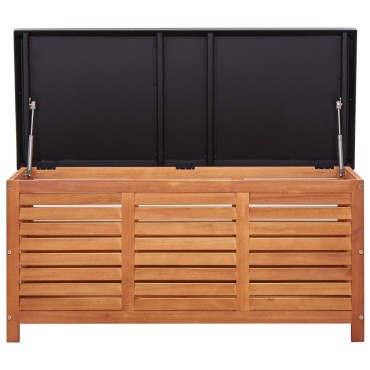 vidaXL Μπαούλο Αποθήκευσης Κήπου 117x50x55cm Μασίφ Ξύλο Ευκαλύπτου 1 τεμ.