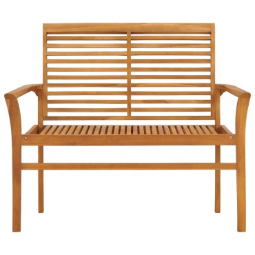 vidaXL Παγκάκι Κήπου από Μασίφ Ξύλο Teak 112x55x94cm 1 τεμ.