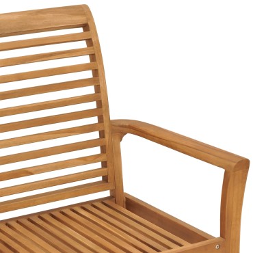 vidaXL Παγκάκι Κήπου από Μασίφ Ξύλο Teak 112x55x94cm 1 τεμ.