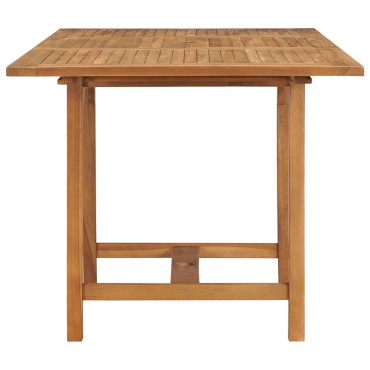 vidaXL Τραπέζι Κήπου Επεκτεινόμενο (110-160)x80x75cm Μασίφ Ξύλο Teak 1 τεμ.