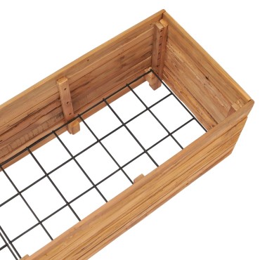 vidaXL Ζαρντινιέρα Υπερυψωμένη 150x40x38 εκ. Ανακυκλ. Ξύλο Teak/Ατσάλι
