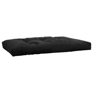 vidaXL Μαξιλάρι Παλέτας Μαύρο 120x80x12cm Υφασμάτινο