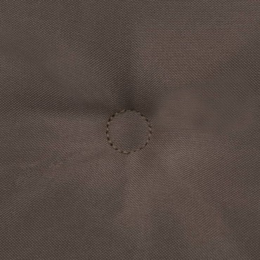 vidaXL Μαξιλάρια Καρέκλας Κήπου με Πλάτη 2 τεμ. Taupe 120x50x3cm
