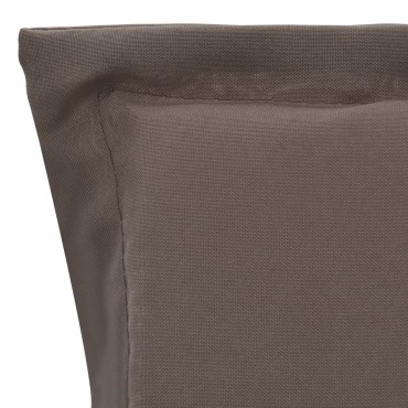 vidaXL Μαξιλάρια Καρέκλας Κήπου με Πλάτη 4 τεμ. Taupe 120x50x3cm