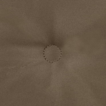 vidaXL Μαξιλάρια Καρέκλας Κήπου με Πλάτη 2 τεμ. Taupe 100x50x3cm