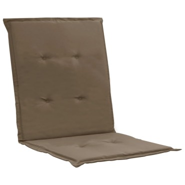 vidaXL Μαξιλάρια Καρέκλας Κήπου με Πλάτη 2 τεμ. Taupe 100x50x3cm