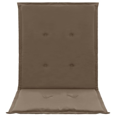 vidaXL Μαξιλάρια Καρέκλας Κήπου με Πλάτη 2 τεμ. Taupe 100x50x3cm