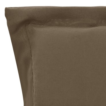 vidaXL Μαξιλάρια Καρέκλας Κήπου με Πλάτη 2 τεμ. Taupe 100x50x3cm