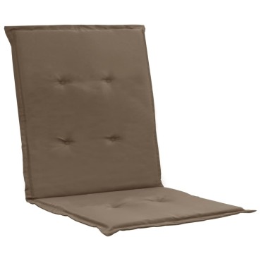vidaXL Μαξιλάρια Καρέκλας Κήπου με Πλάτη 4 τεμ. Taupe 100x50x3cm