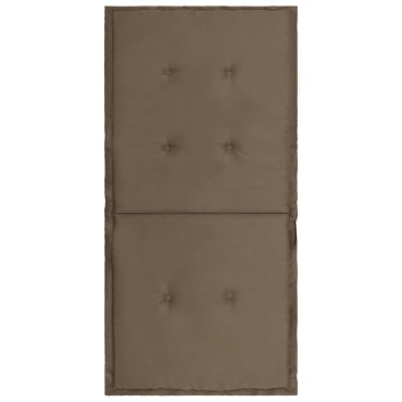 vidaXL Μαξιλάρια Καρέκλας Κήπου με Πλάτη 4 τεμ. Taupe 100x50x3cm