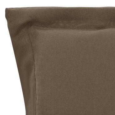 vidaXL Μαξιλάρια Καρέκλας Κήπου με Πλάτη 4 τεμ. Taupe 100x50x3cm