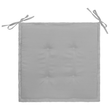 vidaXL Μαξιλάρια Καρέκλας Κήπου 4 τεμ. Γκρι 40x40x4cm Υφασμάτινα