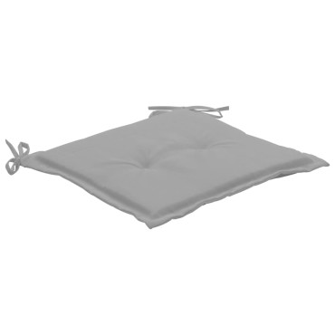 vidaXL Μαξιλάρια Καρέκλας Κήπου 4 τεμ. Γκρι 40x40x4cm Υφασμάτινα