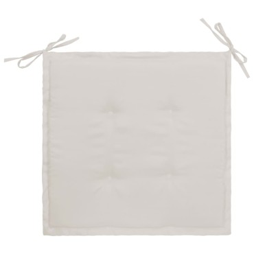 vidaXL Μαξιλάρια Καρέκλας Κήπου 4 τεμ. Κρεμ 40x40x4cm Ύφασμα Oxford