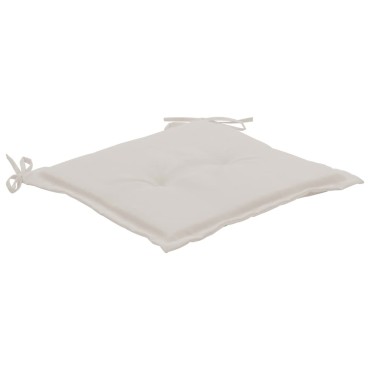 vidaXL Μαξιλάρια Καρέκλας Κήπου 4 τεμ. Κρεμ 40x40x4cm Ύφασμα Oxford